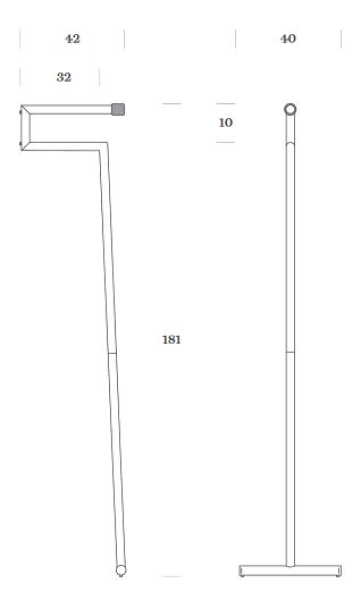 MOX Kleiderständer snap chromstahl gebürstet